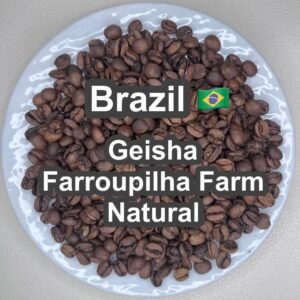 Brazil Geisha Farroupilha Farm Natural (100g) Made to Order/Home-Roasted Coffee Beans An elegant floral aroma blends with the rich sweetness of ripe fruit